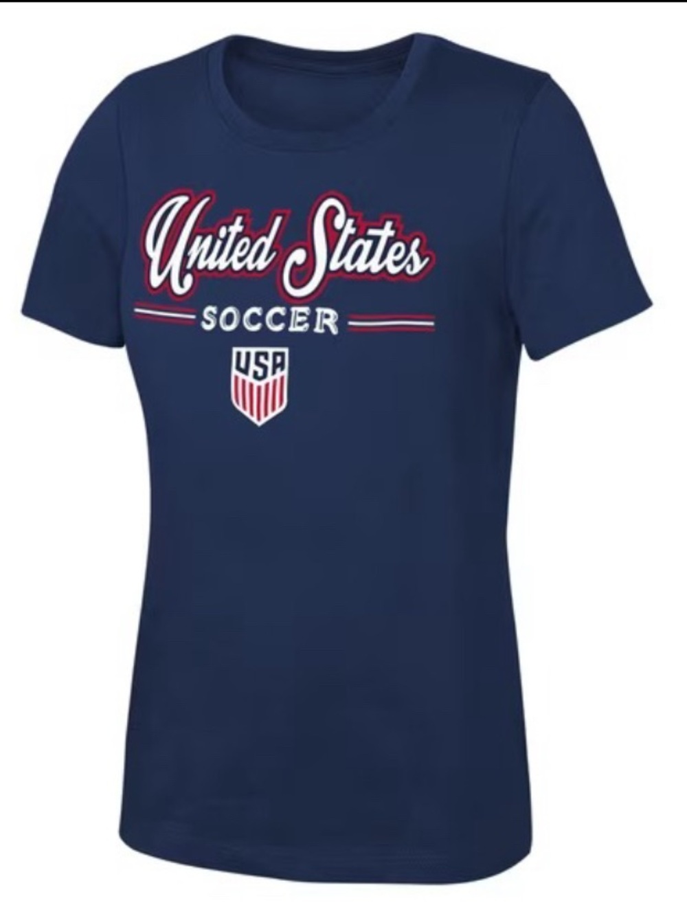 United States Soccer Girls' Navy Graphic Tee